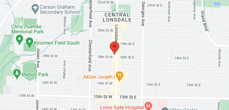 map of 1805 LONSDALE AVENUE